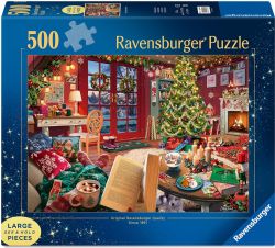 RAVENSBURGER CASSE-TÊTE 500 PIÈCES - RETRAITE DE NOËL CONFORTABLE #12001805